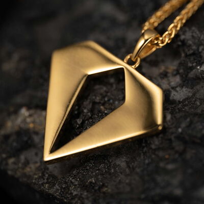 Elegante Goldkette mit kleinem Anhänger