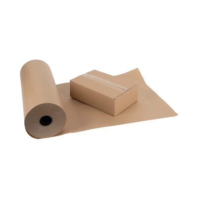 Packpapierrolle und Versandkarton professionelles Produktfoto